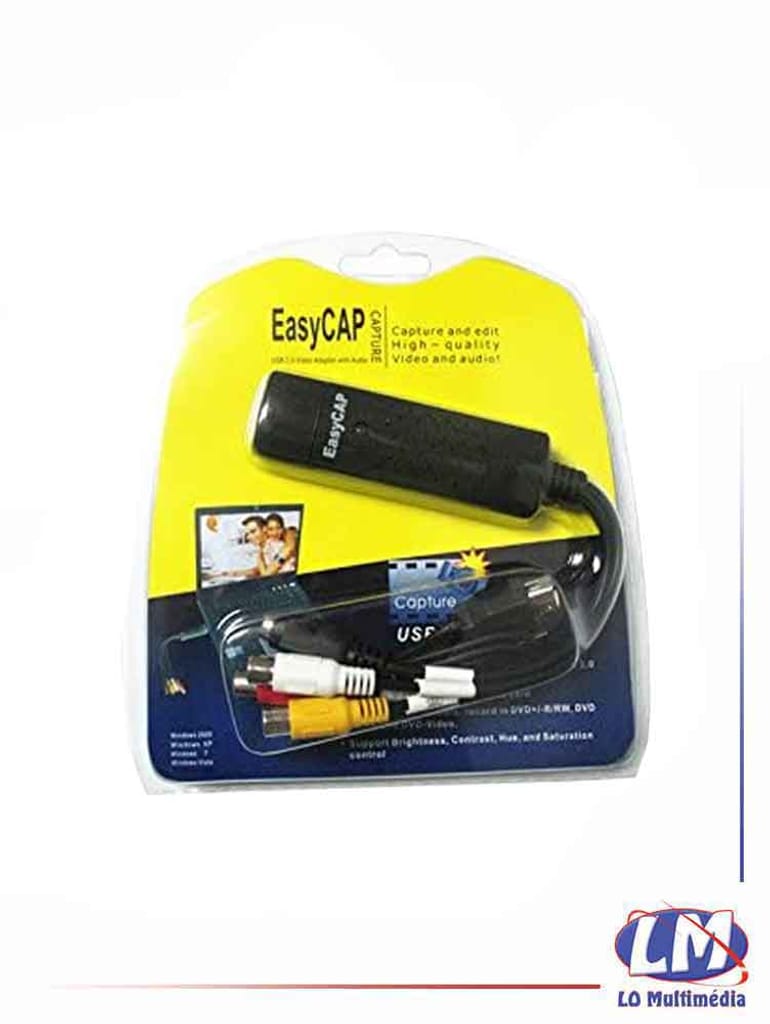 EasyCap Capture USB 2.0 video adapter with audio LoMultimedia