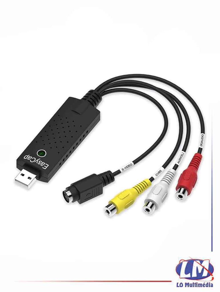 EasyCap Capture USB 2.0 video adapter with audio LoMultimedia