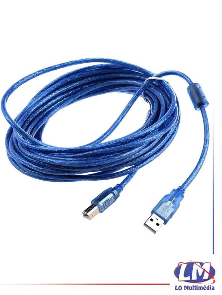 Cable USB imprimante 10m LoMultimedia